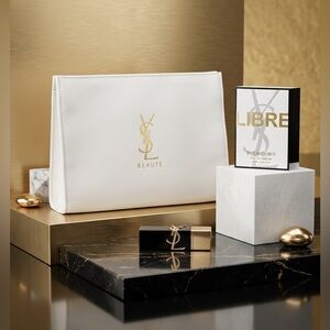 YSL Beauté White and Gold Beauty Set NEW